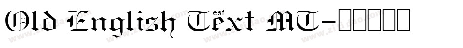 Old English Text MT字体转换